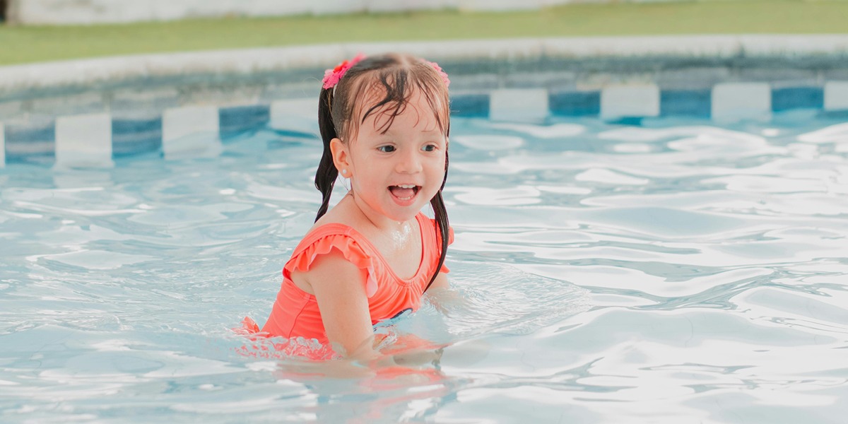 Girl Pool Good Weather