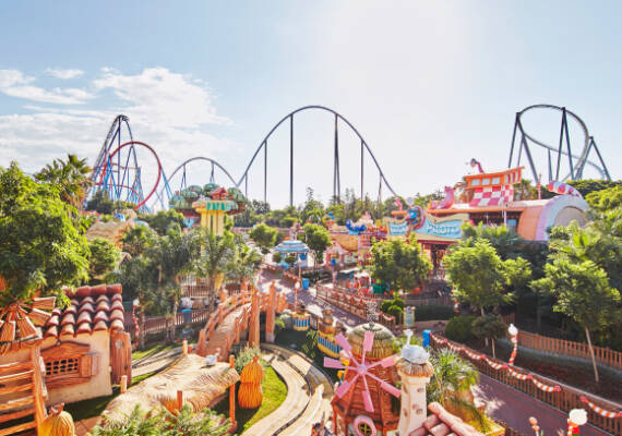 Imagen aérea de PortAventura World.