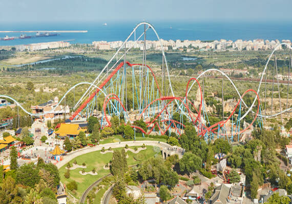 Imagen aérea de PortAventura World
