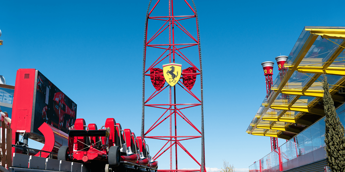 Red Force en Ferrari Land PortAventura, la montaña rusa más alta y rápida de Europa, reabre en Semana Santa