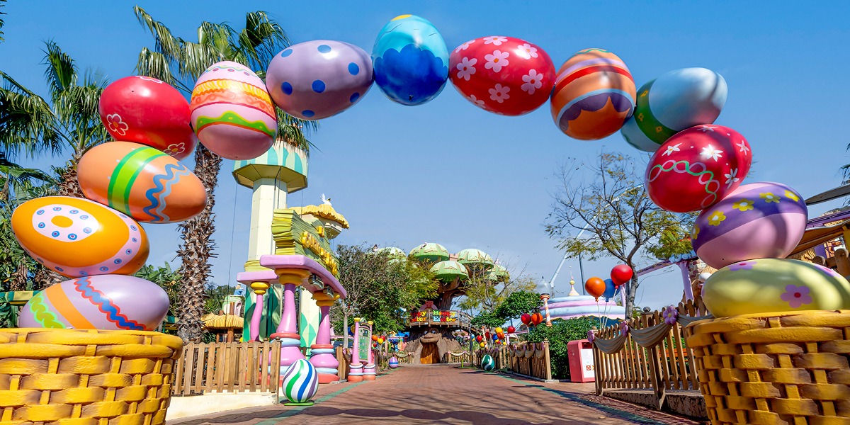Arco de huevos de pascua